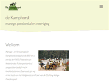 Tablet Screenshot of dekamphorst.nl